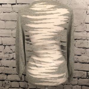 Silence + Noise Sheer Back Sweater